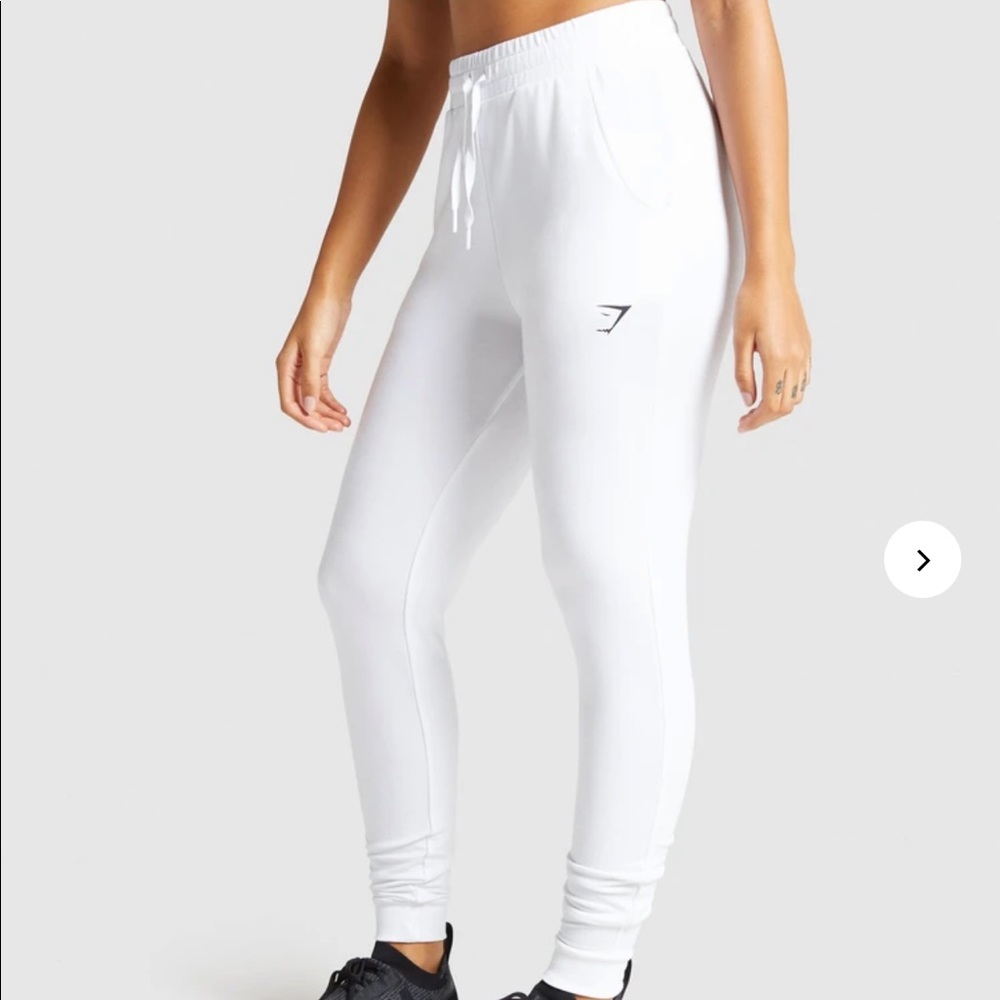 White pippa joggers